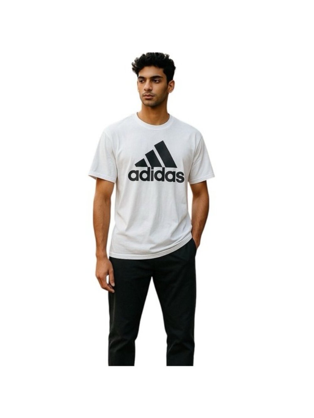 Adidas Mens Amplifier Tee Shirt White Size M Athletic Workout Gym Streetwear